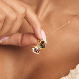 Star Double Photo Locket Necklace