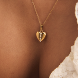 Heart Initial Necklace