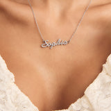 Pavé Signature Name Necklace