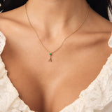 Ayana Birthstone Initial Necklace