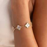 Custom Name Clover Bracelet
