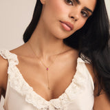 Ayana Initial Birthstone Necklace