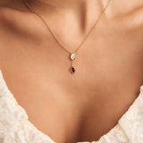 Elena Birthstone Necklace