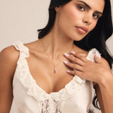 Trio Birthstone Drop Necklace