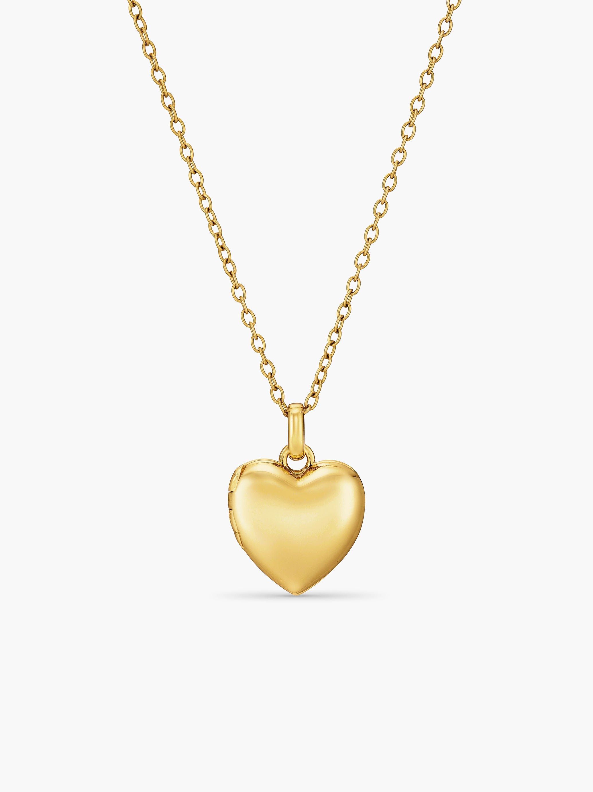 Heart Double Photo Locket Necklace