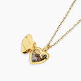 Heart Photo Locket Necklace