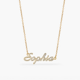 Pavé Signature Name Necklace