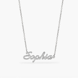 Pavé Signature Name Necklace