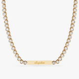 Tennis Name Necklace